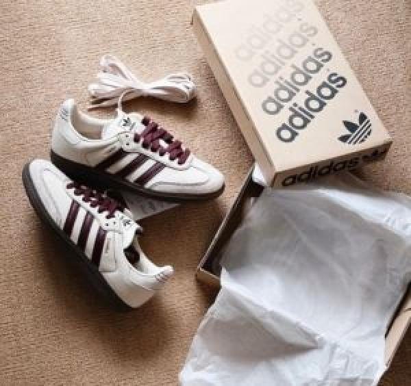 Adidas Samba Wonder White Maroon For Mens 505 TOP BATCH UA - Image 3