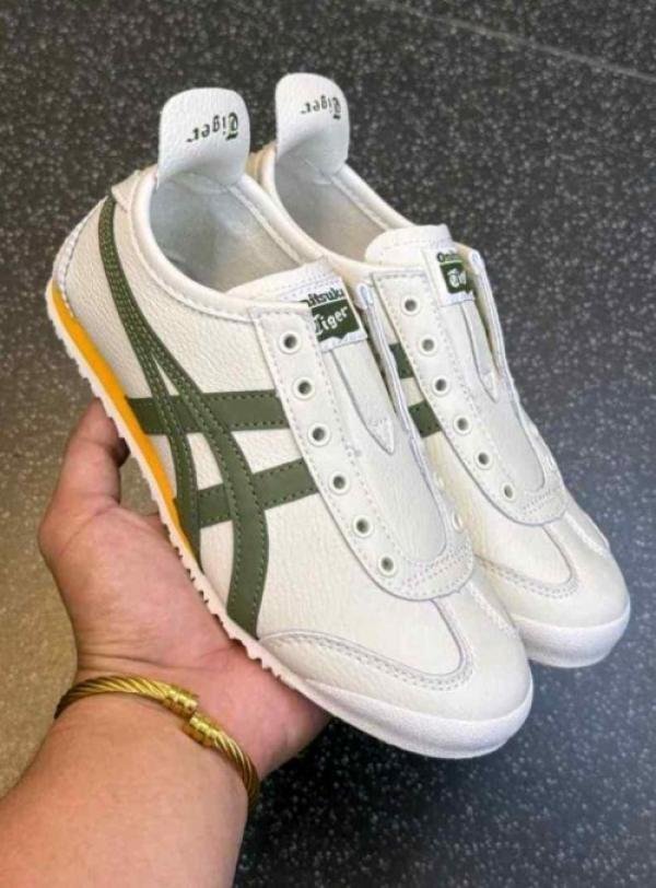 Onitsuka Tiger Mexico 66 Leather Slip On Mango Olive TOP BATCH UA - Image 2