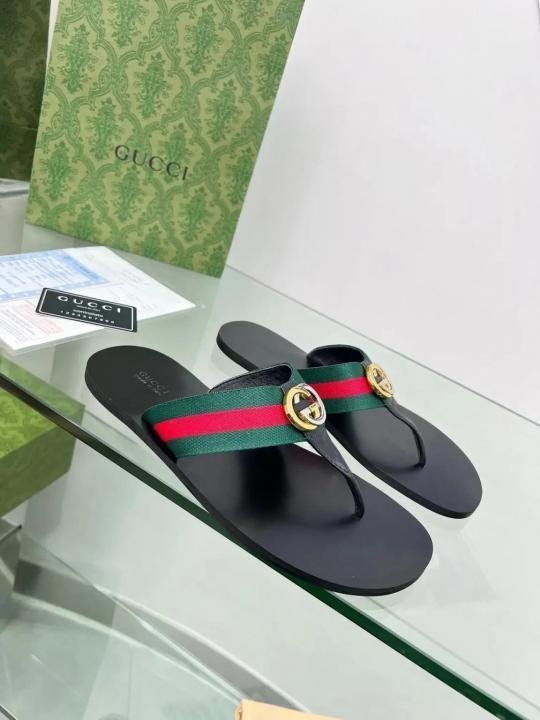 GUCCI THONG WITH WEB PREMIUM SLIDE TOP BATCH UA - Image 5