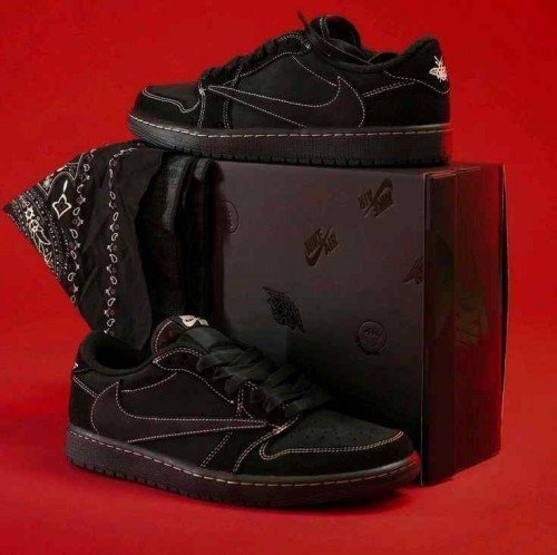 Nike Air Jordan Retro 1 Low X Travis Scott Phantom UA QUALITY 217 TOP BATCH UA - Image 3