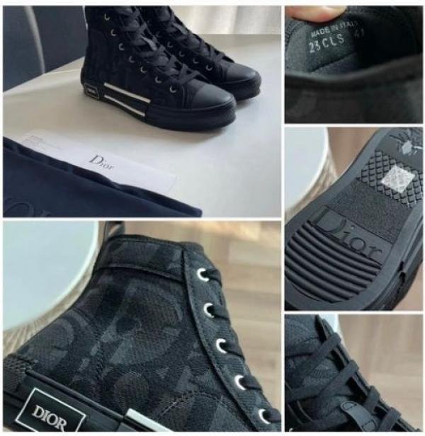 b23 high top sneaker black maxi oblique jacquard surplus TOP BATCH UA - Image 2