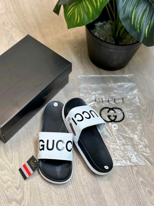Gucci Monogram Soft Comfort Premium White Flip Flop - Image 2