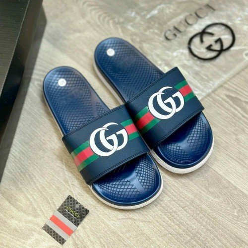 Gucci GG Soft Comfort Premium Blue Flip Flop - Image 2