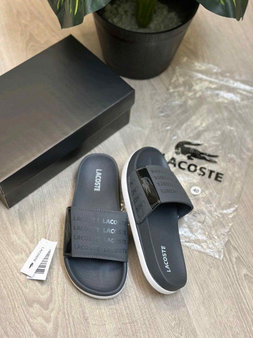 Lacoste Soft Cusion Premium Grey Flip Flop - Image 2