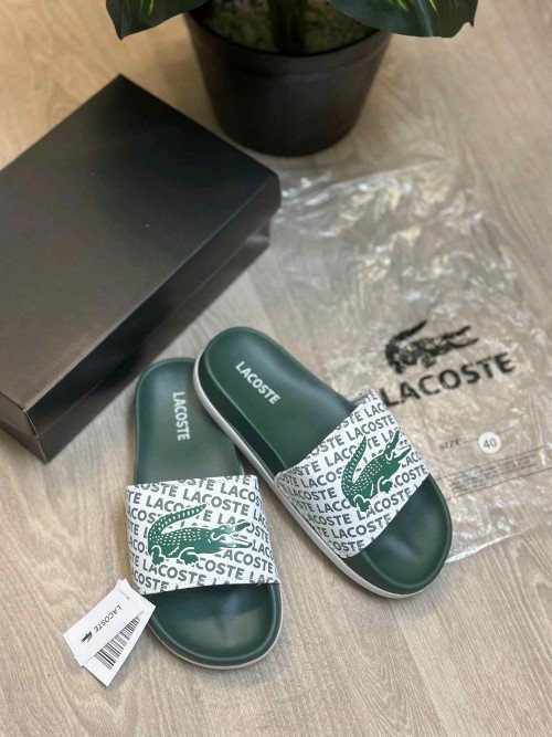 Lacoste Soft Cusion Premium White Green Flip Flop - Image 2