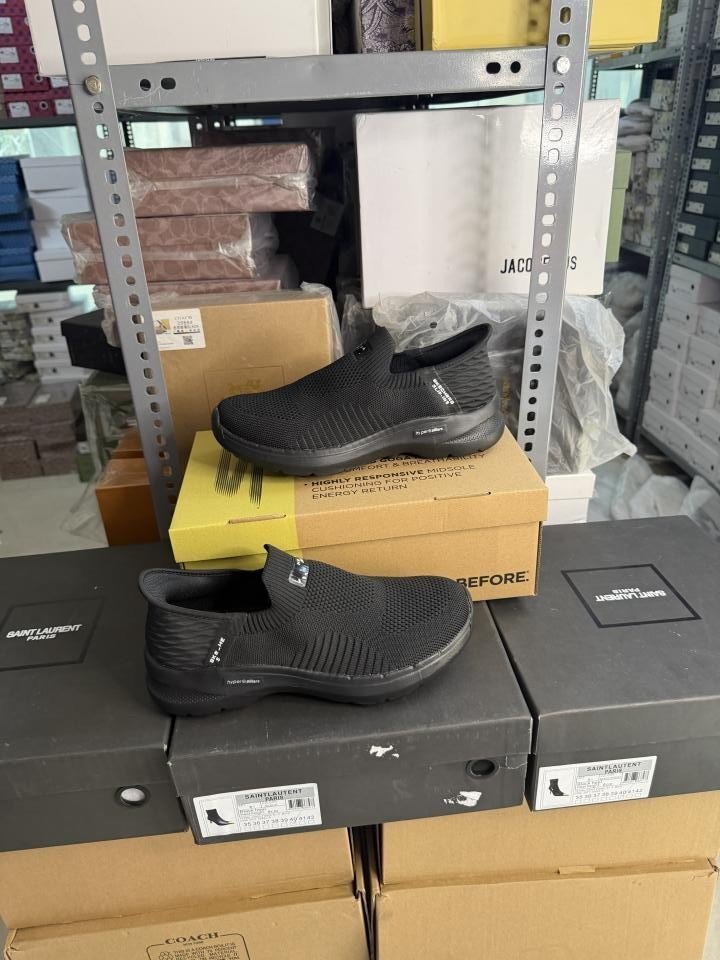 Skechers Slipon For Mens All Black Go walk 6 TOP BATCH UA - Image 2