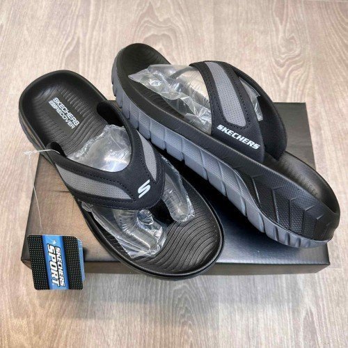 Skeches Go Recover Premium Black Grey Simplex