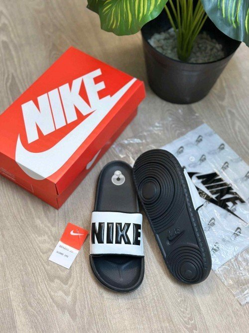 Nike Offcourt Classic Premium White Black Flip Flop - Image 2