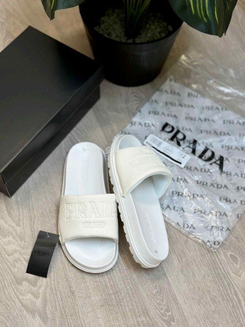 Prada Milano Premium White Flip Flop - Image 2