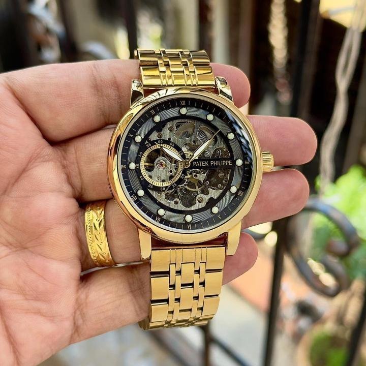 Patek Philippe Gold Two-Tone Skeleton Dial Automatic Watch - Image 2