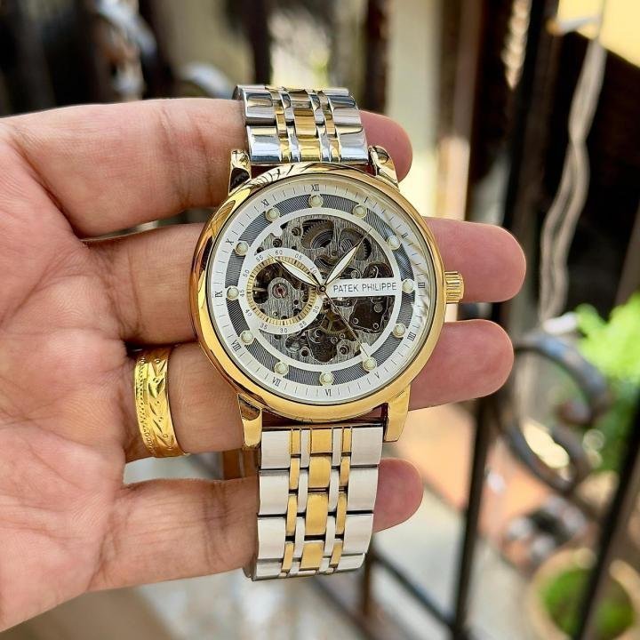 Patek Philippe Gold Two-Tone Skeleton Dial Automatic Watch - Image 2