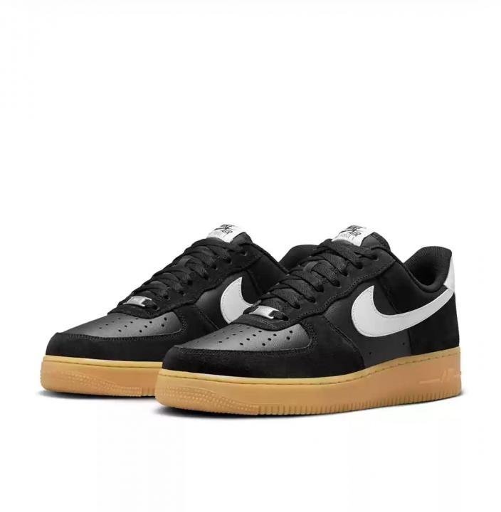 Nik.e AirForce 1 Low 07 Black Suede Gum - Image 5