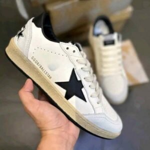 GOLDEN GOOSE BALLSTAR WHITE BLACK