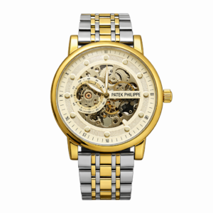 Patek Philippe Gold Two-Tone Skeleton Dial Automatic Watch