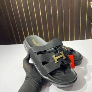 Hermes mule Flipflop black