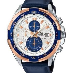Edifice Blue Leather Watch