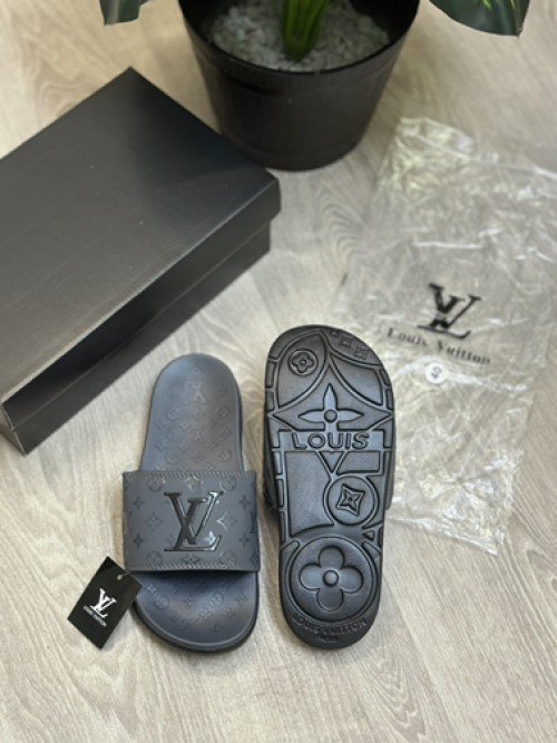 Louis Vuitton Monogram Soft Cusion Premium Grey Flip Flop - Image 2