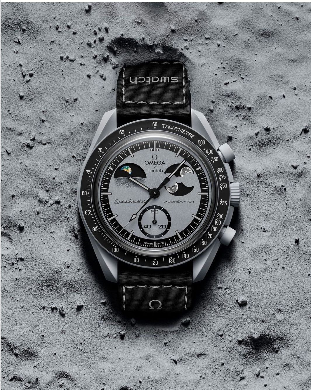 Swatch X Omega Bioceramic Moonswatch Mission To The Moon With Kit