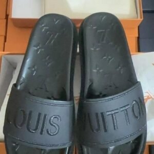 Lv Premium All Black Sandal For Men's