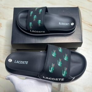Lacoste premium slides flipflop black