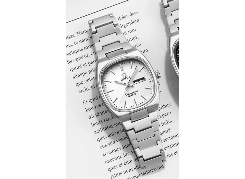 Omega Speedmaster Slim Silver White Metal Watch - Image 2