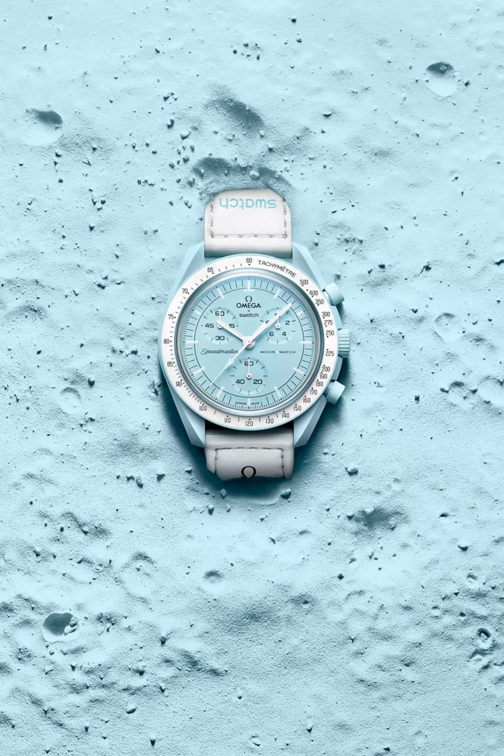 Swatch X Omega Bioceramic Moonswatch Mission To The Moon Uranus With Kit